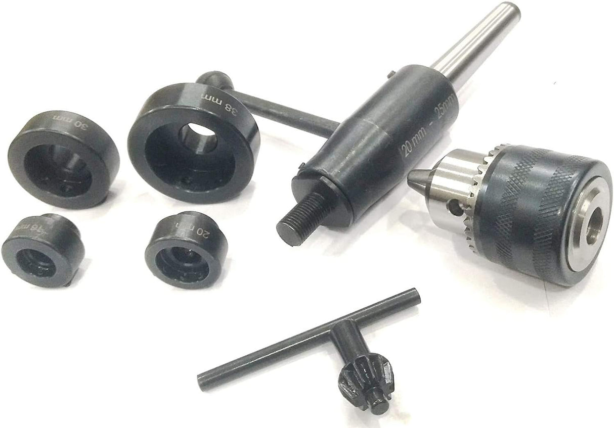 Lathe tailstock Die Holder With M12 x 1.75 Threaded Drill Chuck Complete Solution Die Holder