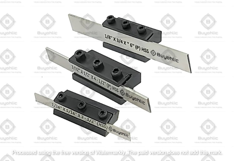 Non- Adjustable T-Parting Cut off Holder with Blade for Lathe Machine Tools