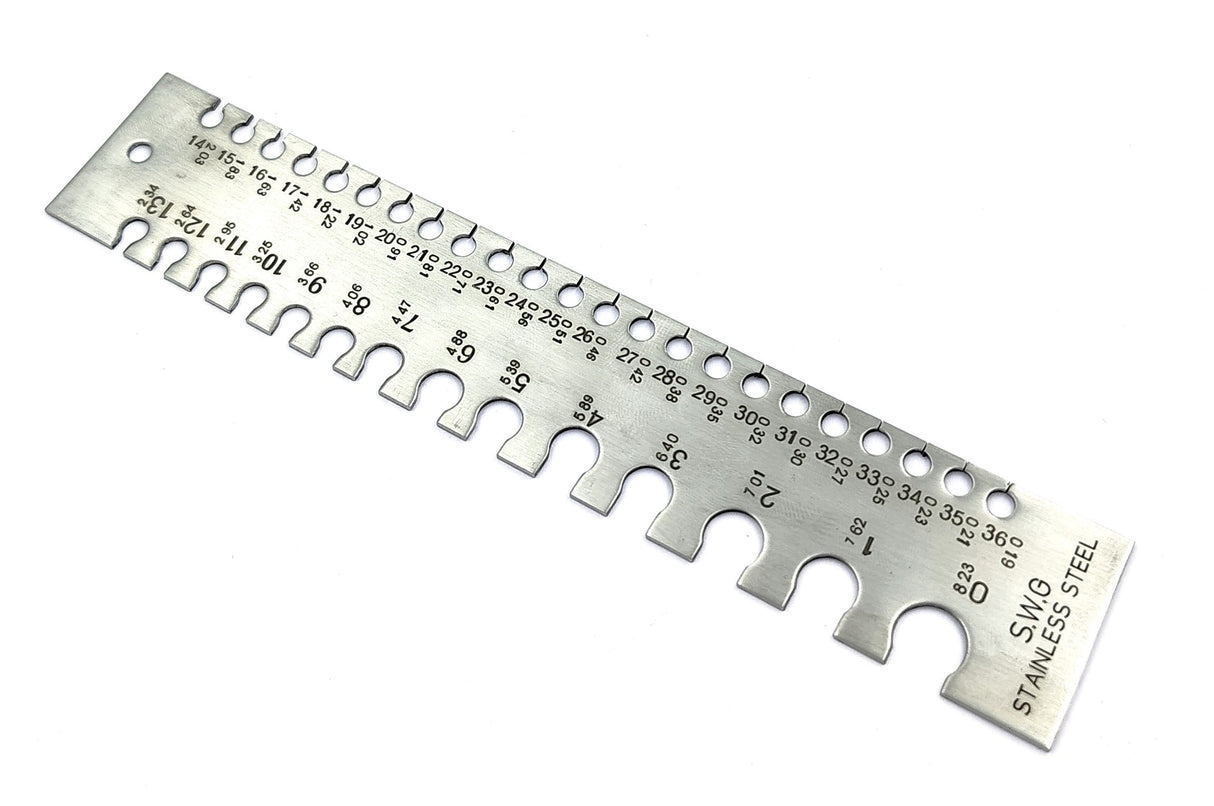 SWG Metal Wire Sheet Thickness Diameter Gauge