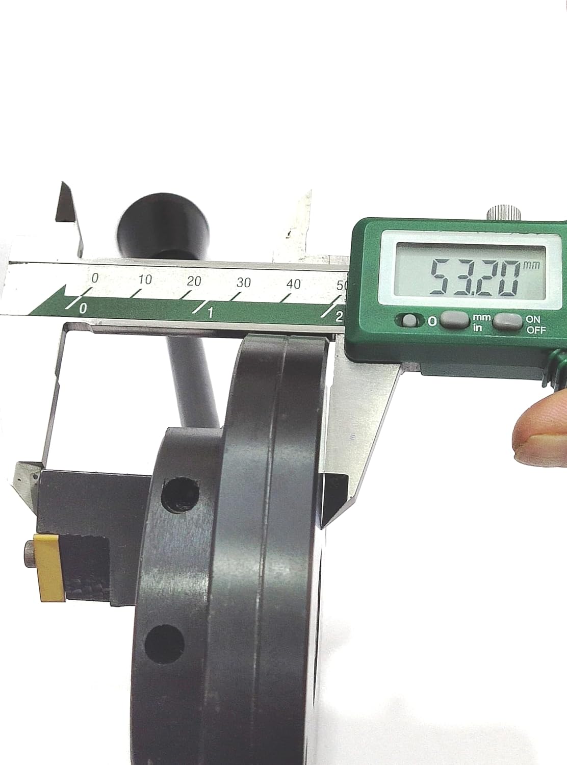 Precision machining achieved using Carbide Cutting Bits on lathe