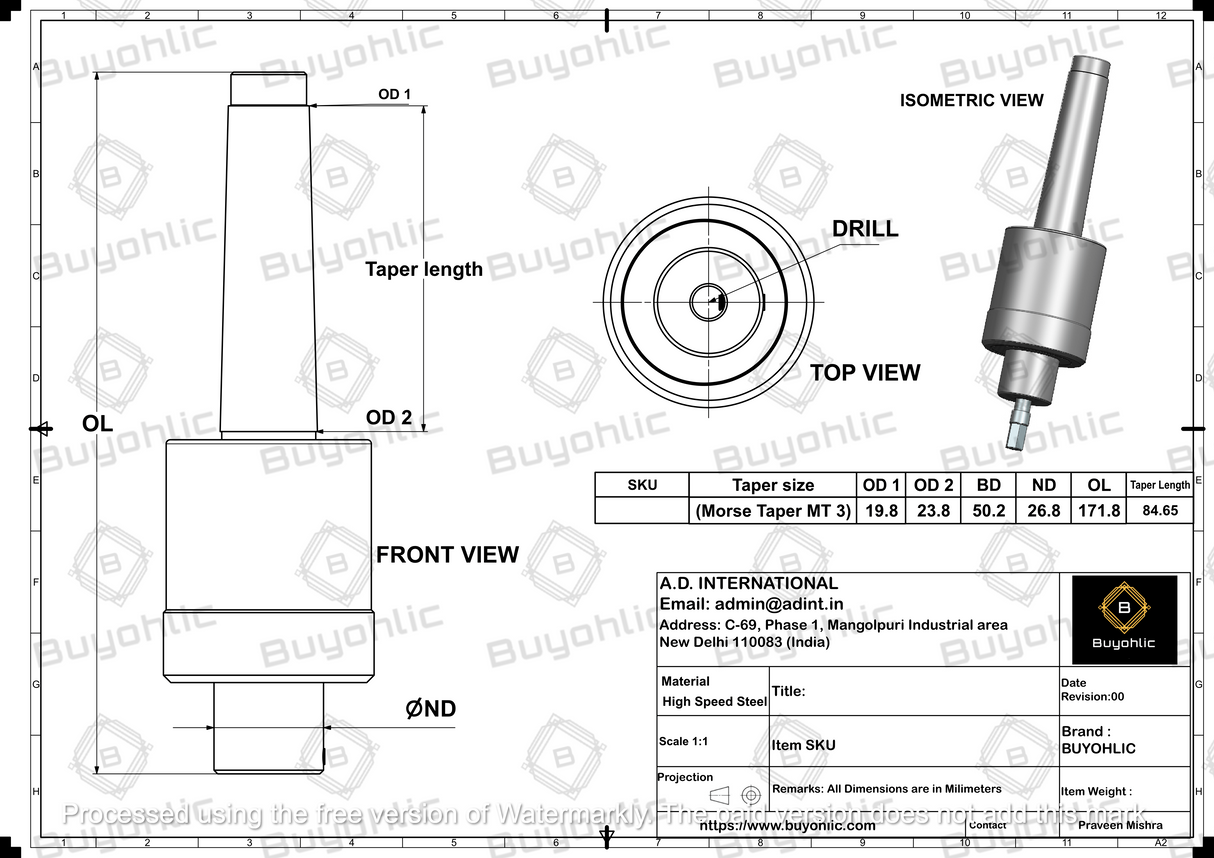 Revolving tailstock center set for industrial lathe applications