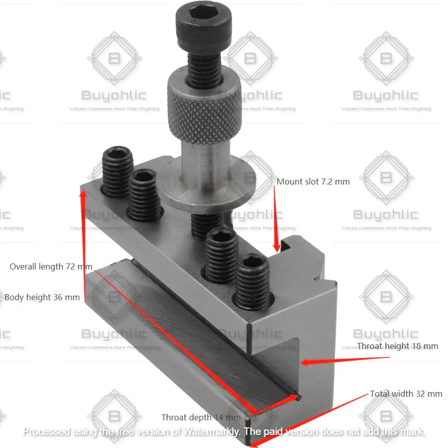 Heavy duty Quick Change Lathe Tool Post for metal turning