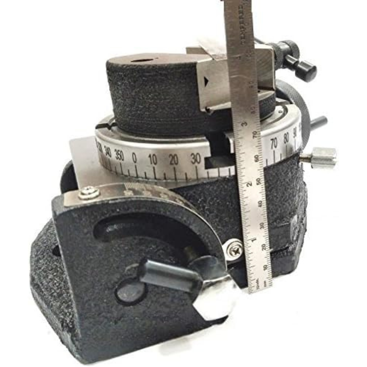 HV 4" (100 mm) Tilting Milling Indexing Horizontal Vertical Rotary Table with Round Vice- Metal Working