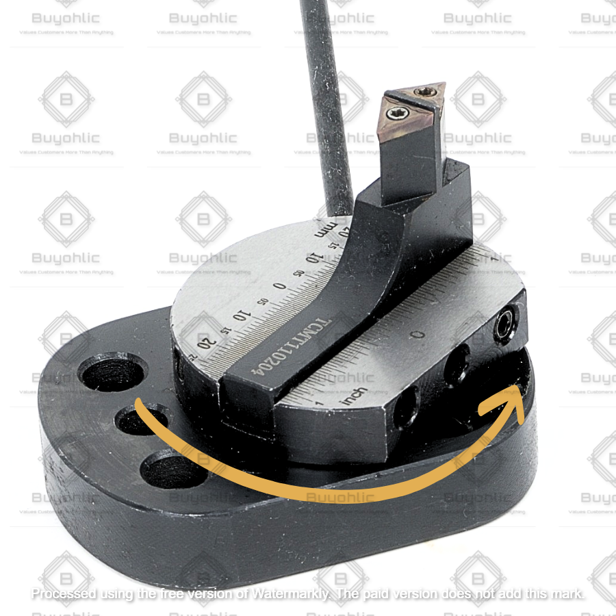 Bearing Base Smooth Rotation Ball Turning (Double Bit for 7 x 14 Mini Lathe) with spare cutting bit box