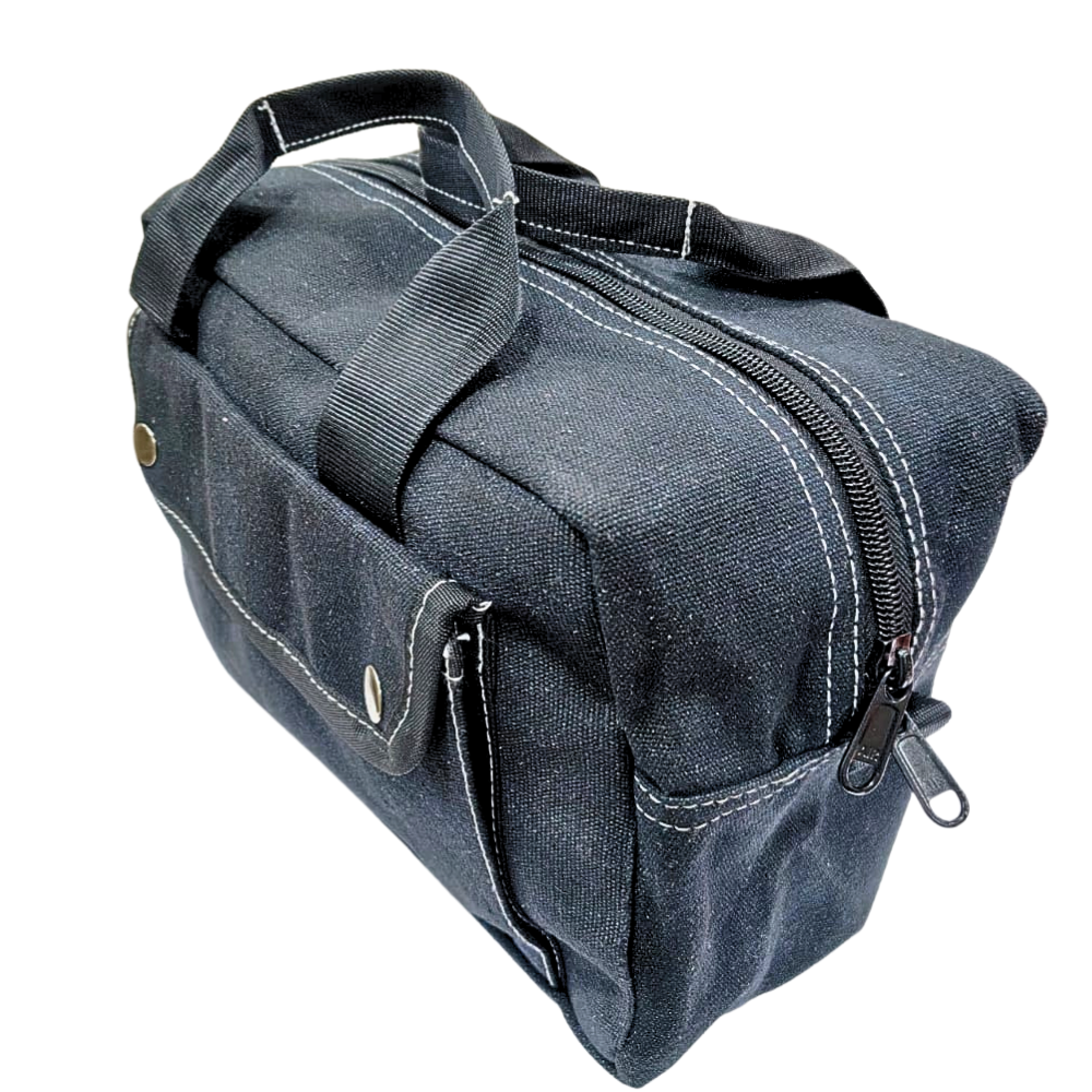 Canvas All Purpose Military Style Duffle Bag, Water-Resistant, Adjustable Strap, Fully Lined, Double Zipper Closure, heavy Duty