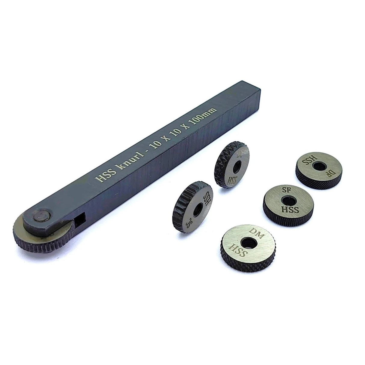 10×10×100mm HSS lathe knurling tool set