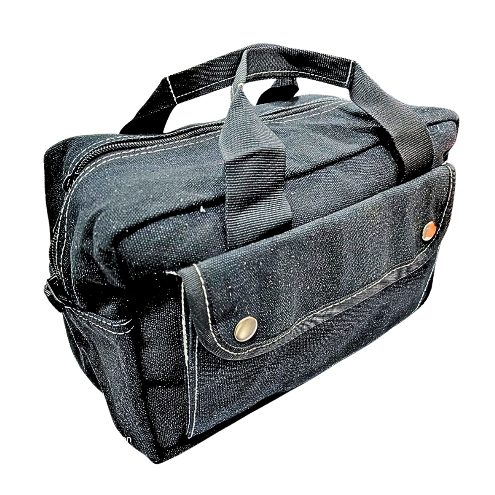 Canvas All Purpose Military Style Duffle Bag, Water-Resistant, Adjustable Strap, Fully Lined, Double Zipper Closure, heavy Duty