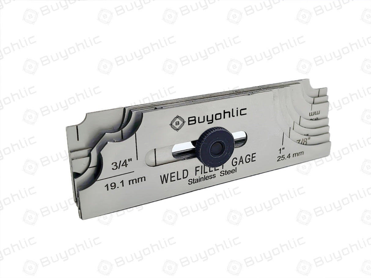 7 Blades Fillet Welding 1/8 to 1” Gage Gauge II Perfect for Checking Leg Length and Throat Thickness