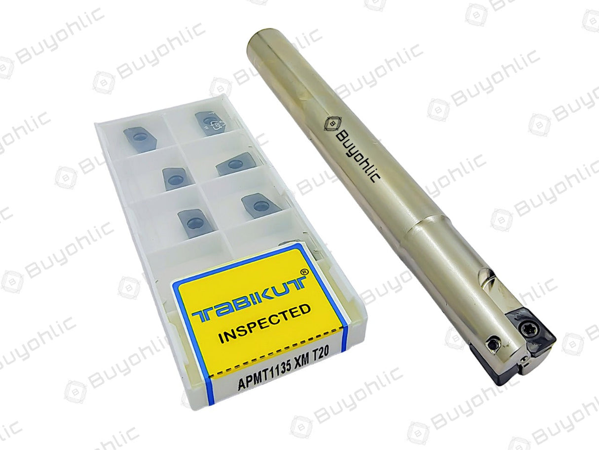 Indexable Insert Endmill 18 MM II 2 POCKET II 10 Pcs APMT1135 Carbide Inserts Free