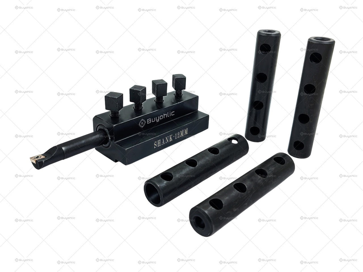 CNC Lathe Universal Boring Tool Holder with Interchangeable Sleeves – Precision Boring Bar Holder for CNC & Traditional Lathe Machines