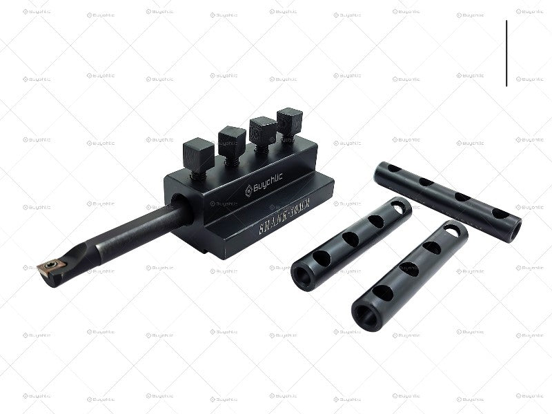 CNC Lathe Universal Boring Tool Holder with Interchangeable Sleeves – Precision Boring Bar Holder for CNC & Traditional Lathe Machines