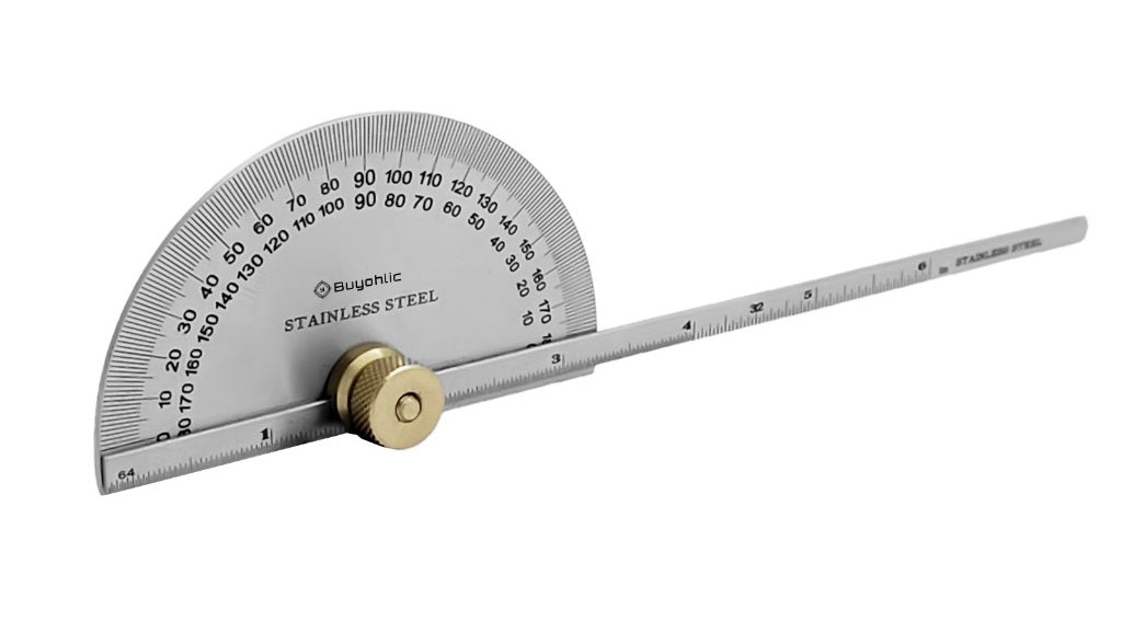 Stainless Steel Protractor 0-180 degrees Machine Tools