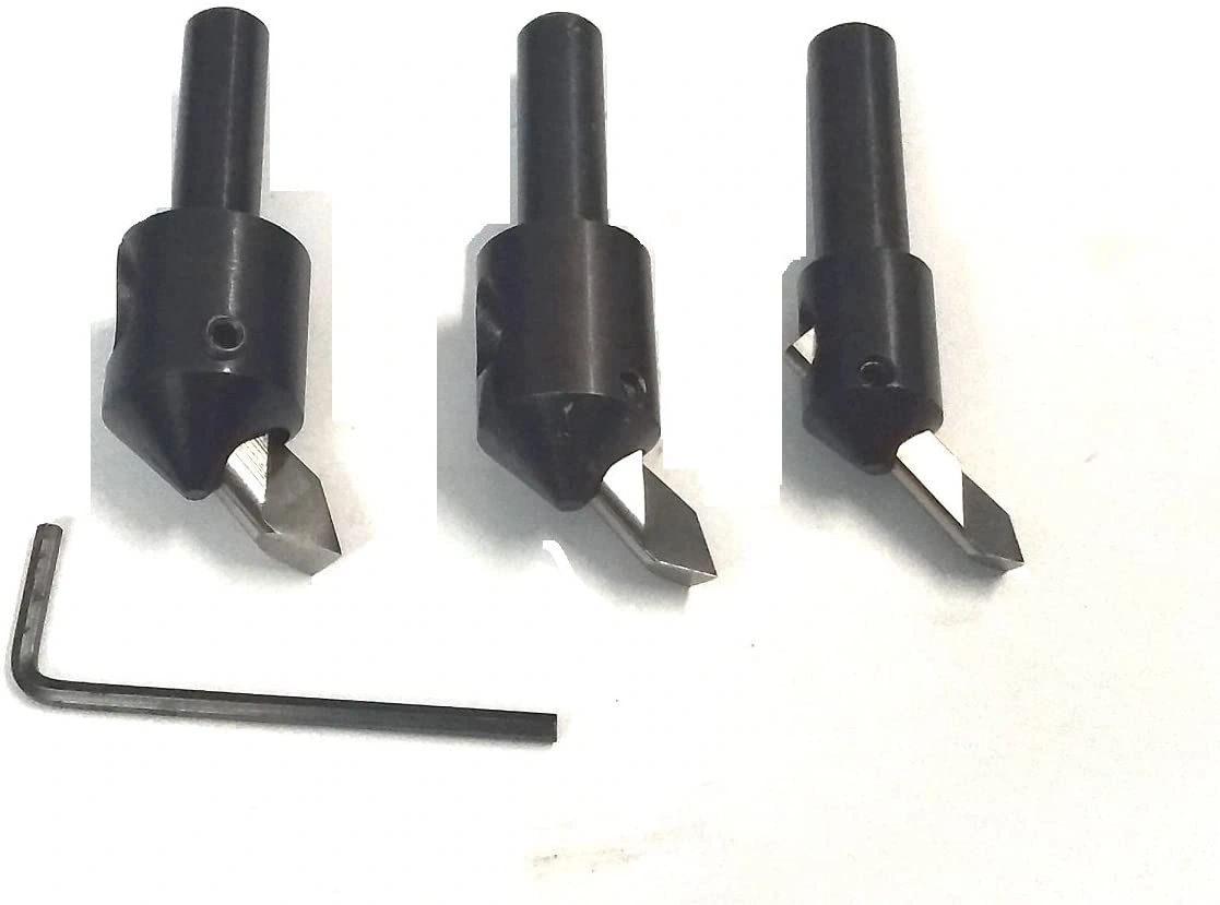 Round Small Fly cutting tool set of 3 Pcs (3/8" Shank) with HSS Cutting Tool Bit (Head Diameter : 9/16" , 3/4" & 7/8" Inches)