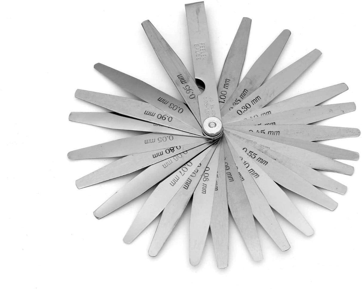 Feeler Gauge Metric Size Stainless Steel Precision Multi Blades Hand Tool Lathe
