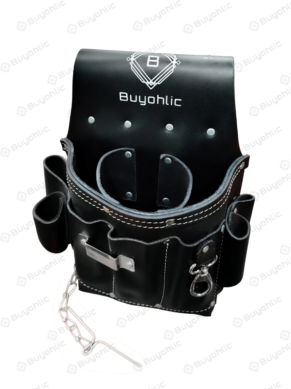 Electrician Tool Pouch Bag , Professional Multi-Pocket Organizer I Top Grain Leather