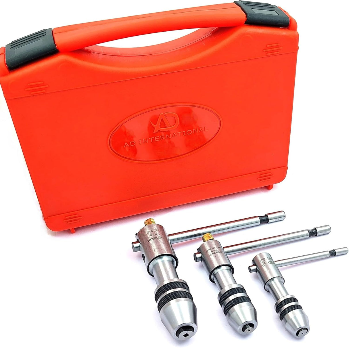 Buyohlic Set of 3 Reversible Ratchet Adjustable Tap Wrench with Plastic Case