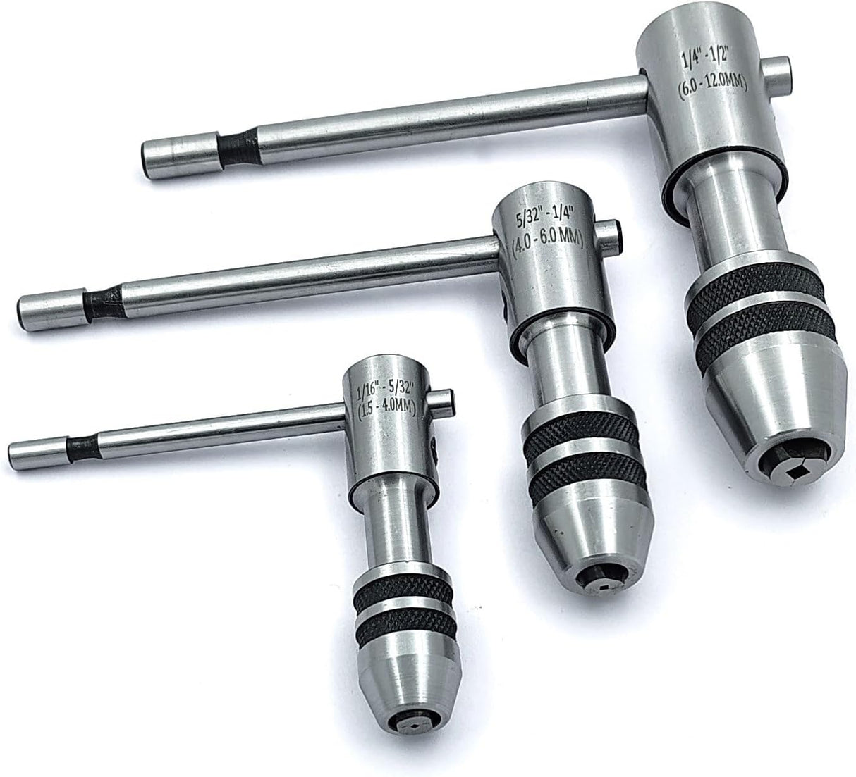 Set of 3 Reversible Ratchet Adjustable Tap Wrench with Plastic Case