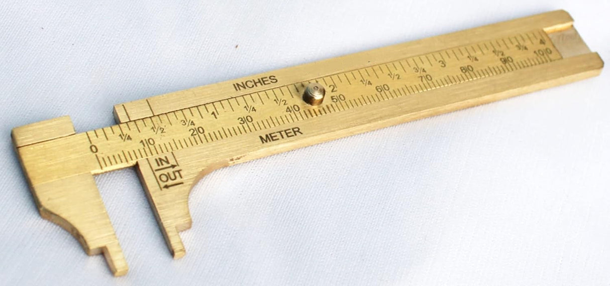 Brass Vernier Gauge 4" (100 mm) Measuring Bead Wire Jwellery Tool