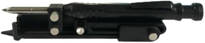 Aluminum Alloy Scribe Tool with Deep Hole Pencil, Construction Pencil Multi-function Scribing Tool- Construction Pencil