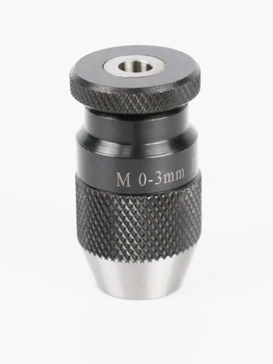 Buyohlic Micro Fine Drill Adaptor Miniature Quill 0-1/8 INCH/ 0-3MM JT0 Keyless Drill Chuck Taper to mount Drill Chuck