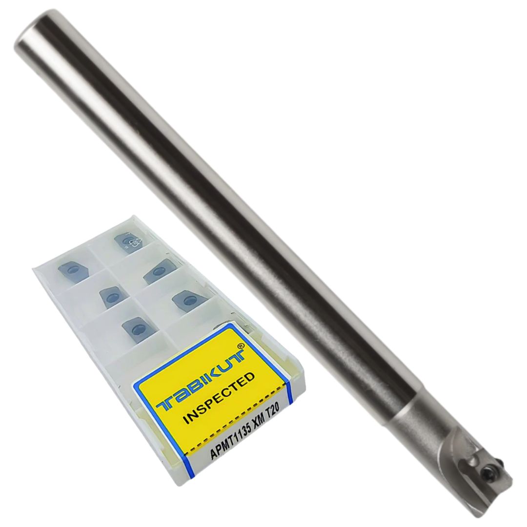 Indexable Insert Endmill 12MM II Single POCKET II 10 Pcs APMT1135 Carbide Inserts Free
