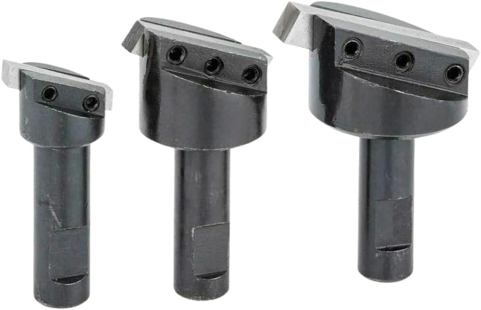 Fly Cutting Tool Set – 3 Piece with HSS M2 Tool Bits, 1/2" Shank