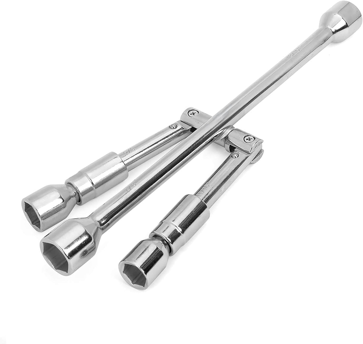 Universal Folding Lug Wrench, 4-Way Cross Wrench 14 Inch