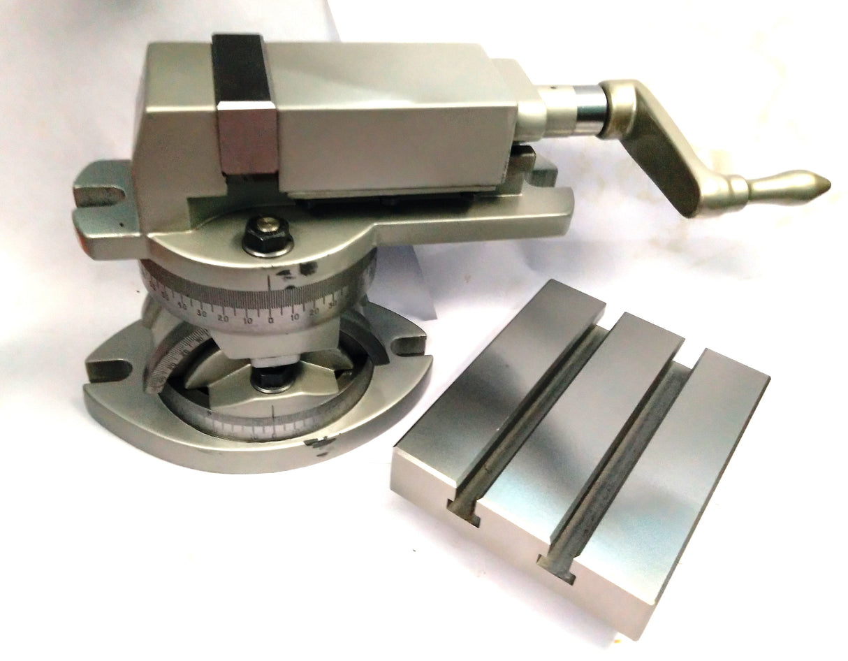 Jaw Width 2'' Inches 50 mm Modular Machine Vice Cum Slotted Table