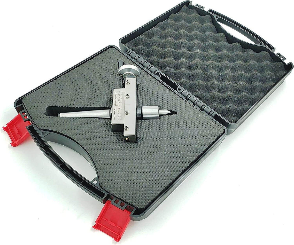 New Taper Turning Attachment Off-setting Revolving Center Metric Tool With Plastic Suitcase