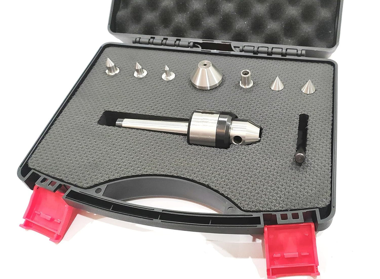 Precision run out under 10 micron multi point bullet live revolving center