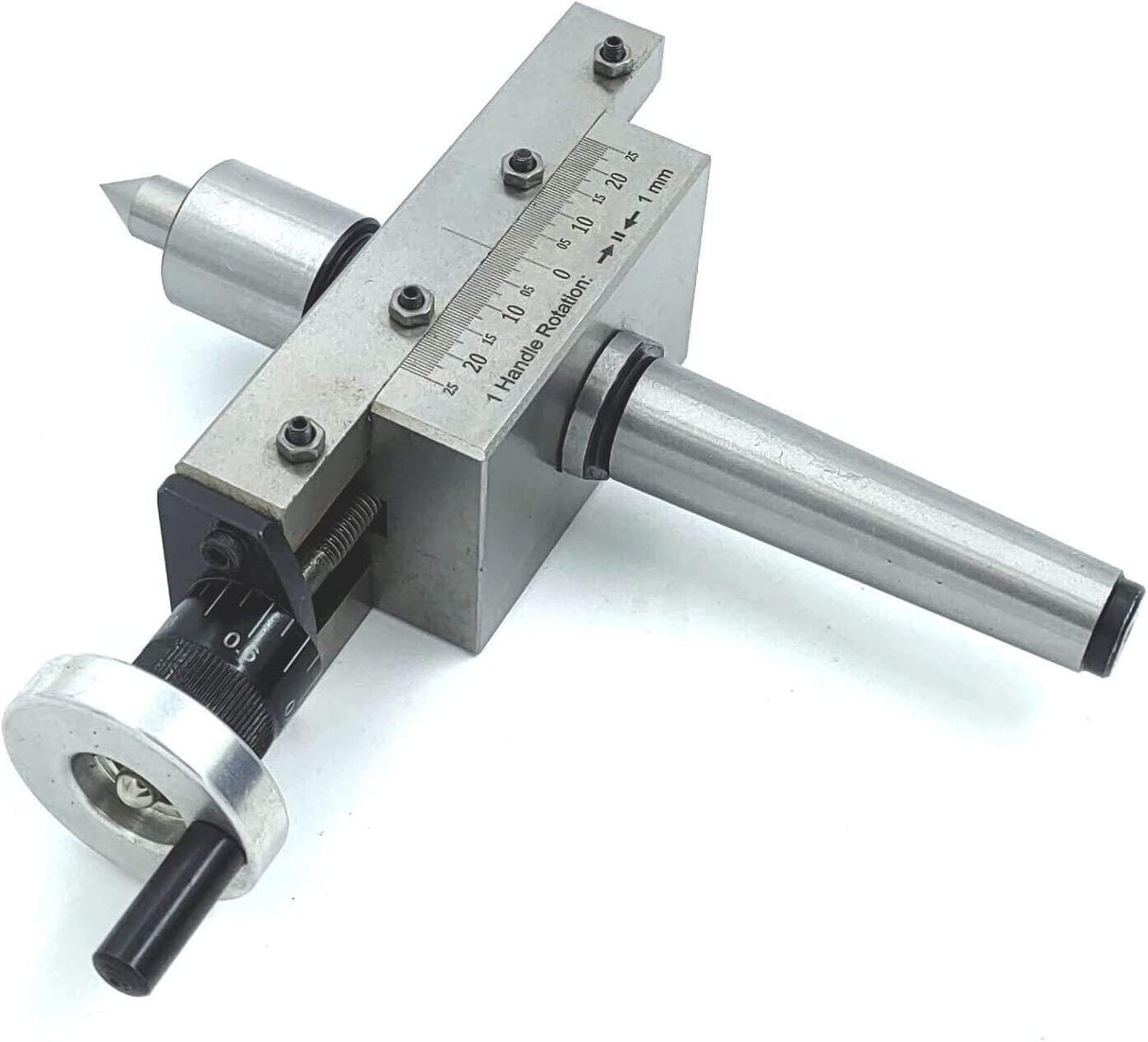 New Taper Turning Attachment Off-setting Revolving Center Metric Tool With Plastic Suitcase
