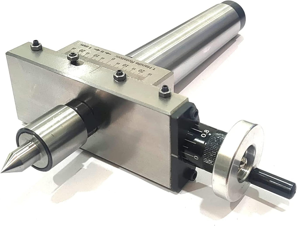 New Taper Turning Attachment Off-setting Revolving Center Metric Tool With Plastic Suitcase