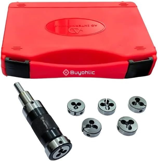 Threading setup using Lathe Tailstock Die Holder on lathe