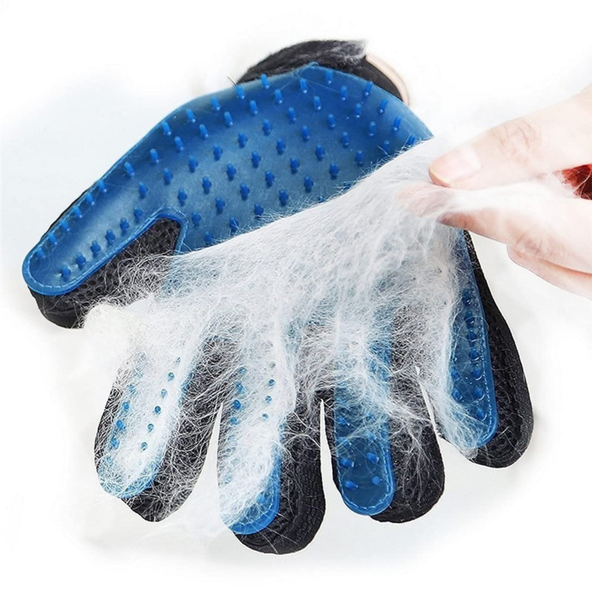 Grooming Mitt for Dogs, Cats, Rabbits & Horses with Long/Short/Curly Hair | Pet Hair Gloves for Pet Hair Removal Pet Grooming Glove - Gentle Deshedding Brush Glove