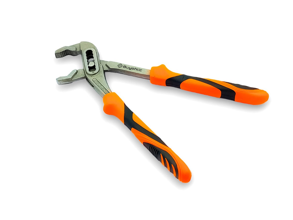 10-Inch Self Adjusting Locking Groove Joint Pliers, V-Jaw Alligator Water Pump Pliers