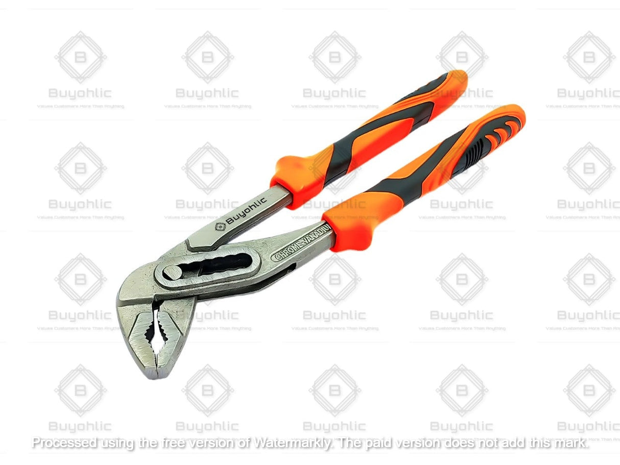 10-Inch Self Adjusting Locking Groove Joint Pliers, V-Jaw Alligator Water Pump Pliers