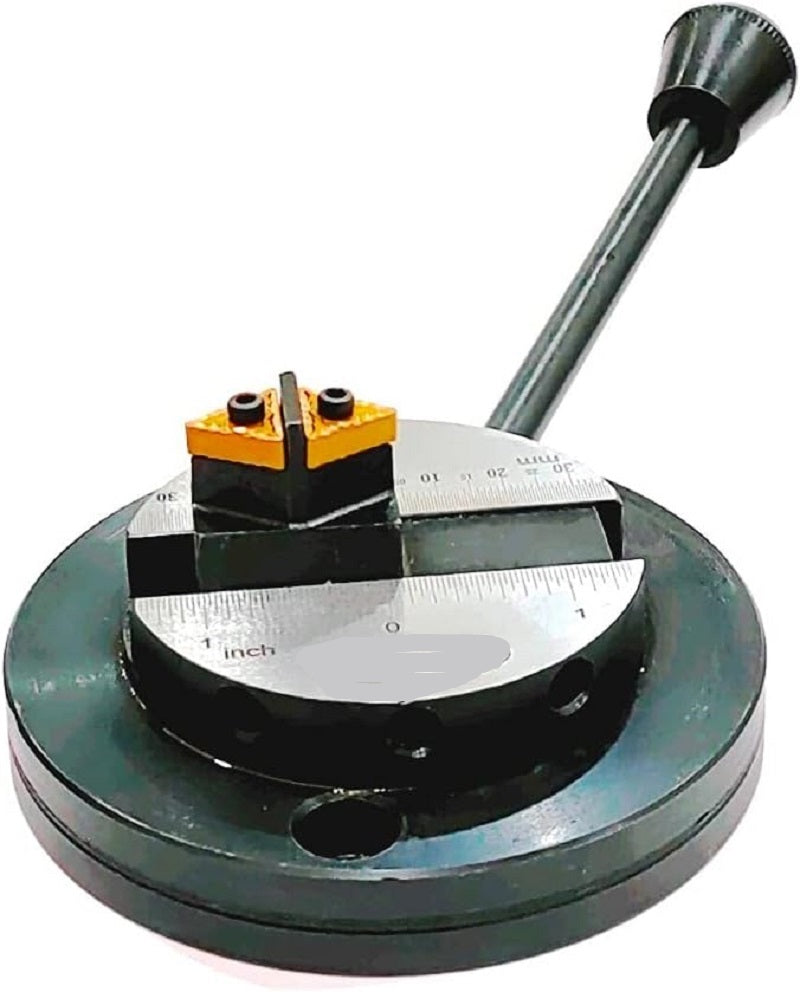 Lathe's Round Base Ball Turning Attachment with Size Scale