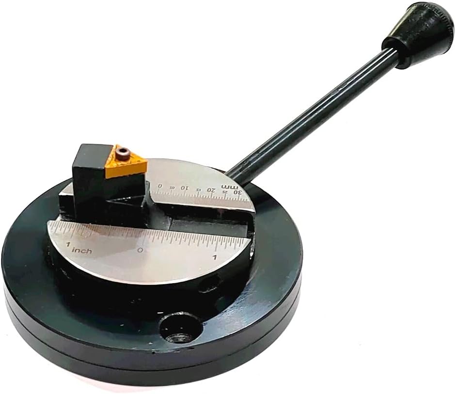 Lathe's Round Base Ball Turning Attachment with Size Scale