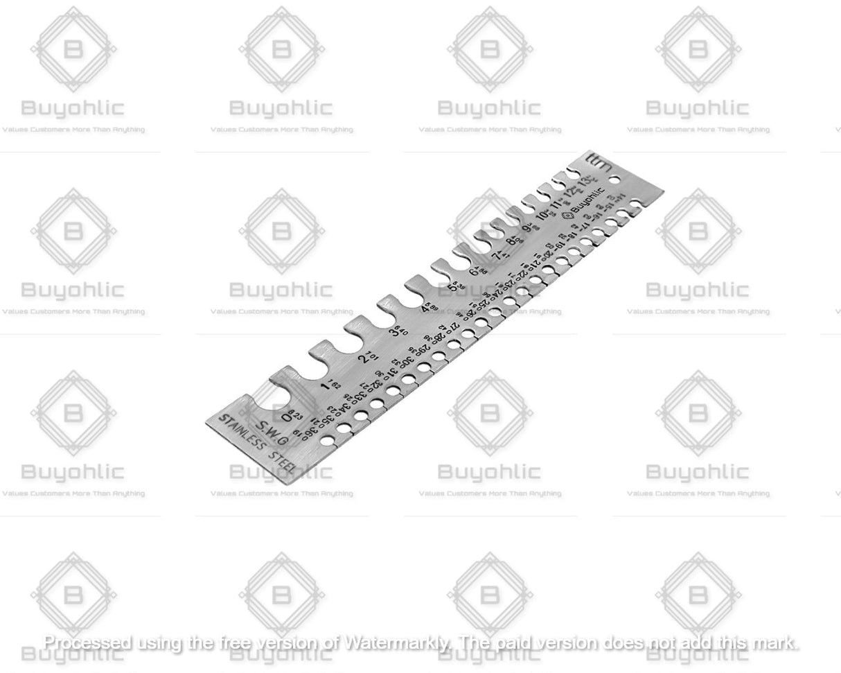 SWG Metal Wire Sheet Thickness Diameter Gauge