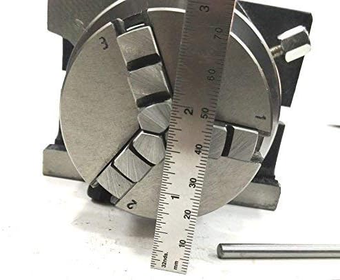 3"/ 80 mm Regular Rotary Table With Small Chucks and back Plate