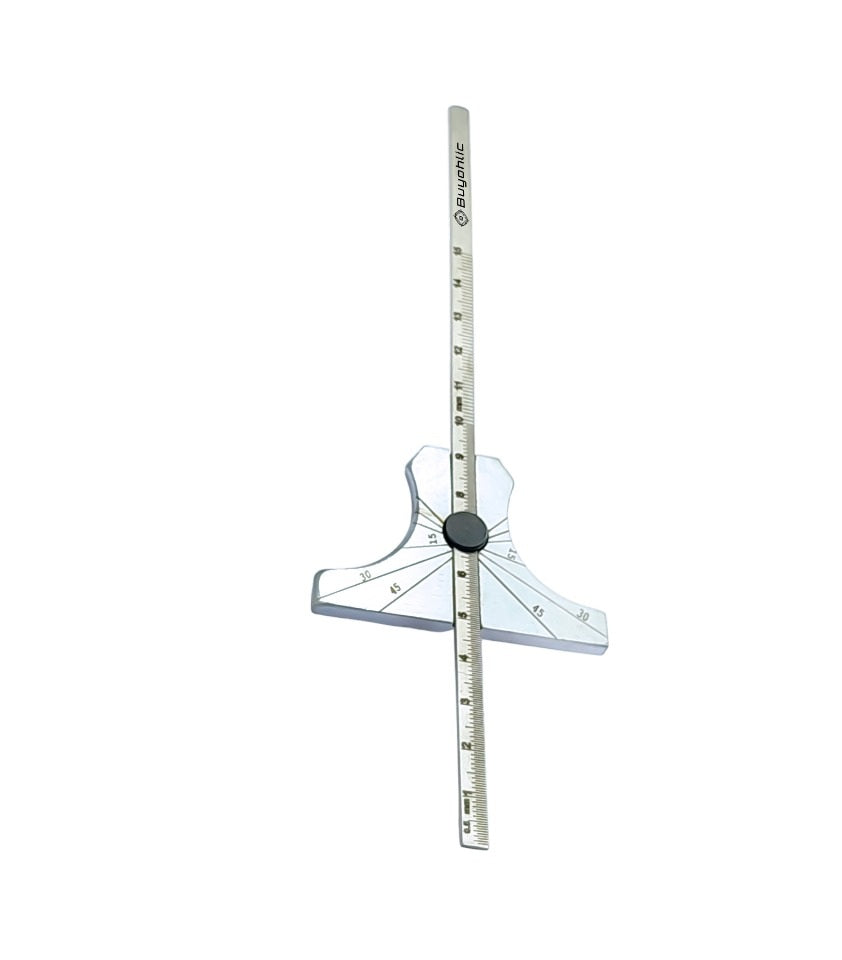 Engineer's Depth Gauge cum Ruler Metric & Imperial 6"/ 150 mm