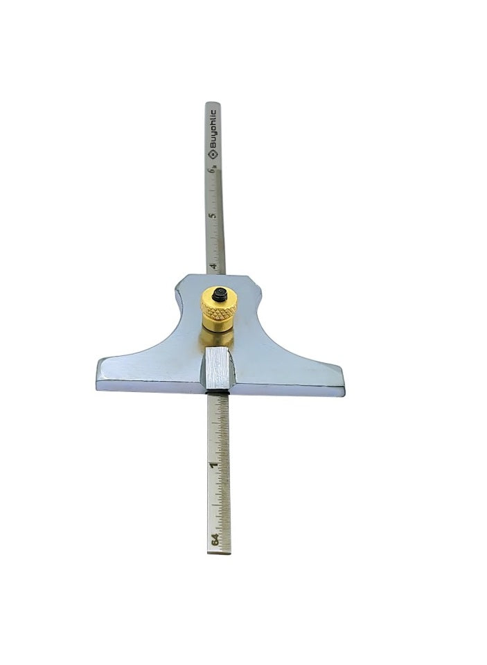 Engineer's Depth Gauge cum Ruler Metric & Imperial 6"/ 150 mm