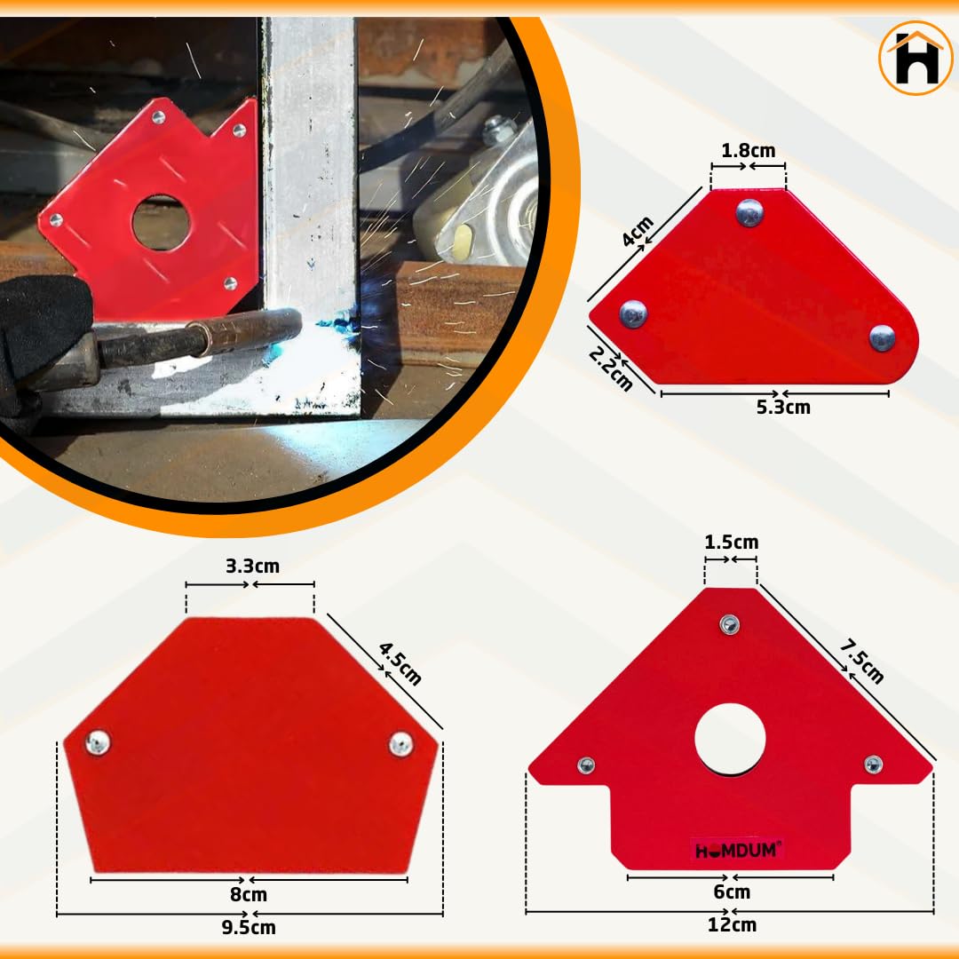 6pc Multi Angle Magnetic Welding Holder Clamps Set 2x3 Inch Arrow, 2x Triangle, 2x Mini,Welding tools