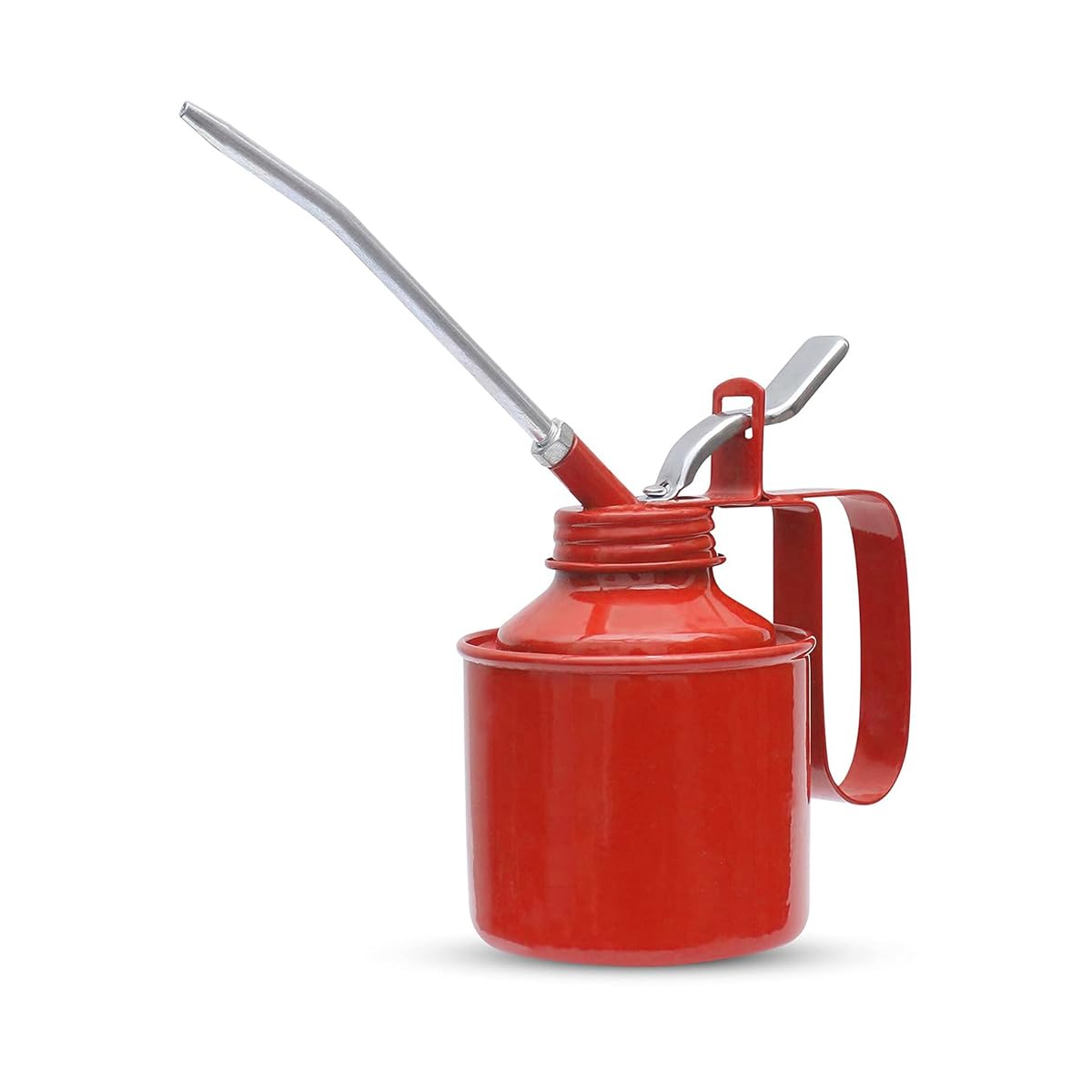 Wesco Steel Oil Can with Lever Pump – 1 1/2 pint / 700 ml Capacity | Heavy-Duty Rigid Body & Steel Pump | Ideal for Cars, Bikes, Machinery & Industrial Use