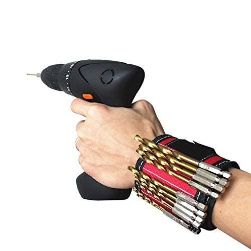 Magnetic Wristband for Holding Screws, Nails, Super Strong Magnets Tools Gifts for Dad