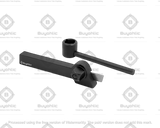 Industrial lathe parting tool holder side profile