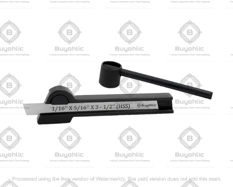 Straight Shank Lathe Parting Tool Holder With HSS Blade