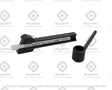 Precision grooving lathe parting tool holder setup
