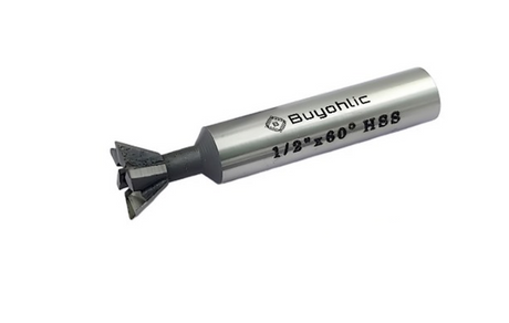 Dovetail Cutter HSS 60° – Durable Double-Edged End Mill Tool for Metalworking & Machining