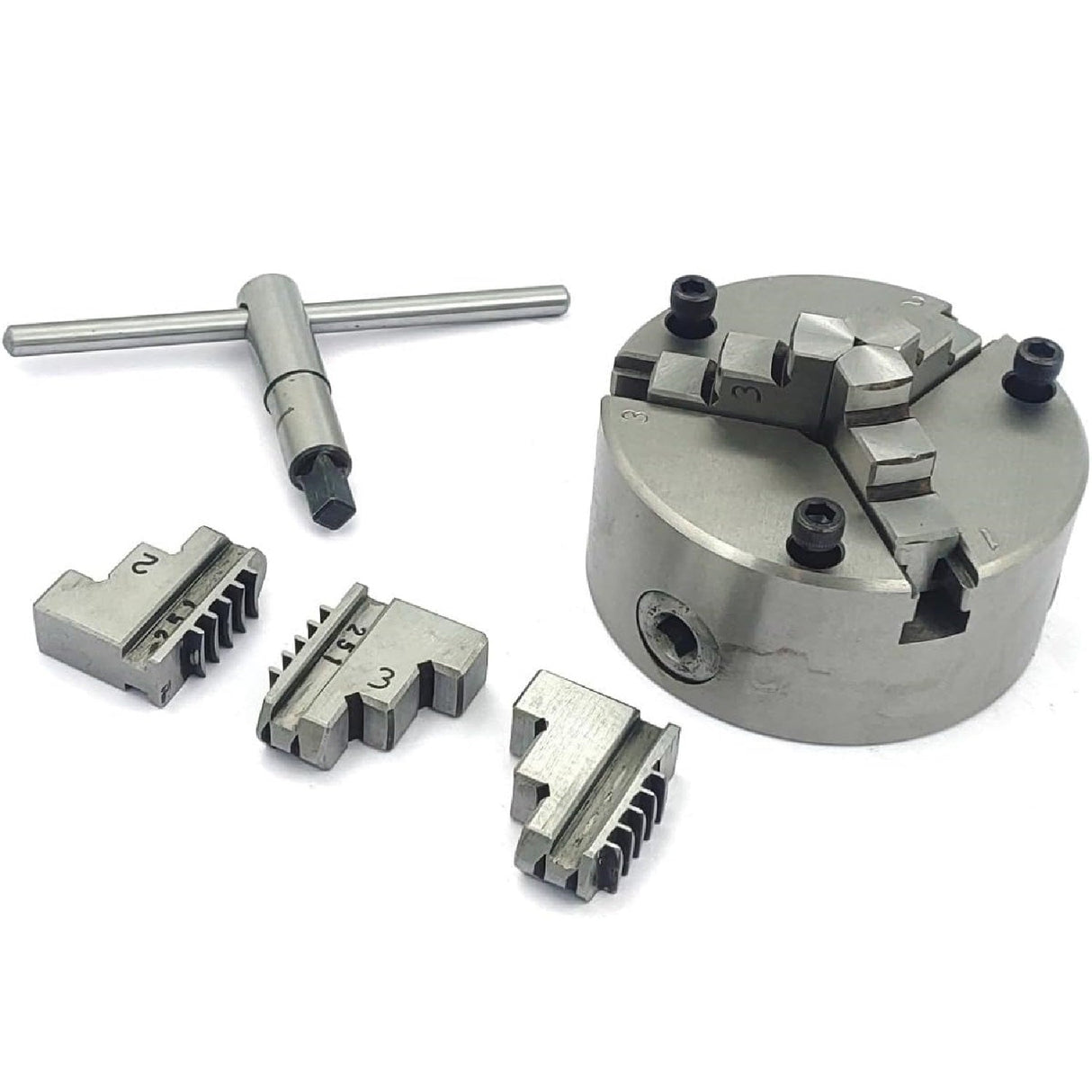 Heavy Duty Chucks With Back Plate for HV4 I 5 I 6 Rotary Tables and Lathe Machines